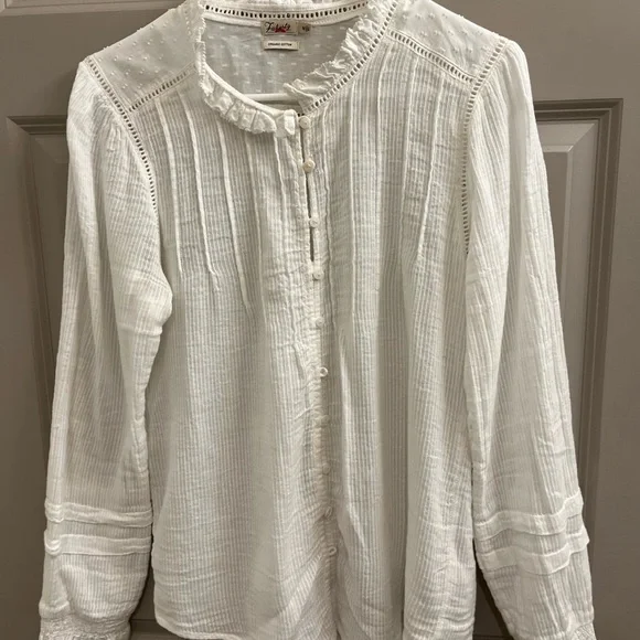 Faherty organic cotton blouse size M - Picture 1 of 3